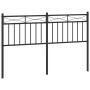 Cabecero de metal negro 135 cm de , Cabeceros y pies de cama - Ref: Foro24-373723, Precio: 35,66 €, Descuento: %