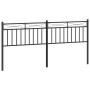 Black metal headboard 193 cm by , Headboards and footboards - Ref: Foro24-373728, Price: 33,87 €, Discount: %