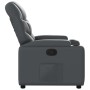 Sillón reclinable de cuero sintético gris de , Sillones - Ref: Foro24-372468, Precio: 242,40 €, Descuento: %