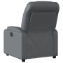 Sillón reclinable de cuero sintético gris de , Sillones - Ref: Foro24-372468, Precio: 242,40 €, Descuento: %