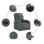 Sillón reclinable de cuero sintético gris de , Sillones - Ref: Foro24-372468, Precio: 242,40 €, Descuento: %