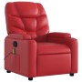 Red synthetic leather reclining massage chair by , Armchairs - Ref: Foro24-372477, Price: 265,34 €, Discount: %