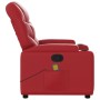 Red synthetic leather reclining massage chair by , Armchairs - Ref: Foro24-372477, Price: 265,34 €, Discount: %