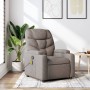 Taupe gray fabric reclining massage chair by , Armchairs - Ref: Foro24-372461, Price: 237,50 €, Discount: %