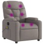 Taupe gray fabric reclining massage chair by , Armchairs - Ref: Foro24-372461, Price: 237,50 €, Discount: %