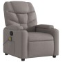 Taupe gray fabric reclining massage chair by , Armchairs - Ref: Foro24-372461, Price: 237,50 €, Discount: %