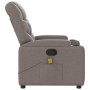 Taupe gray fabric reclining massage chair by , Armchairs - Ref: Foro24-372461, Price: 237,50 €, Discount: %