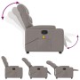 Taupe gray fabric reclining massage chair by , Armchairs - Ref: Foro24-372461, Price: 237,50 €, Discount: %