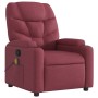 Sillón de masaje reclinable de tela color vino tinto de , Sillones - Ref: Foro24-372456, Precio: 253,46 €, Descuento: %