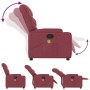 Sillón de masaje reclinable de tela color vino tinto de , Sillones - Ref: Foro24-372456, Precio: 194,99 €, Descuento: %