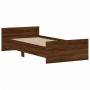 Estructura de cama madera de ingeniería marrón roble 100x200 cm de , Camas y somieres - Ref: Foro24-835938, Precio: 101,28 €,...