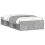 Concrete gray bed frame 100x200 cm by , Beds and slatted bases - Ref: Foro24-3203834, Price: 137,06 €, Discount: %