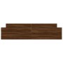 Bed frame with brown oak headboard and footboard 200x200 cm by , Beds and slatted bases - Ref: Foro24-3203739, Price: 176,79 ...