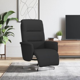 Sillón reclinable con reposapiés tela negra de , Sillones - Ref: Foro24-356563, Precio: 210,99 €, Descuento: %