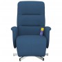 Relax-Massagesessel mit Fußstütze aus blauem Stoff von , Sessel - Ref: Foro24-356580, Preis: 220,34 €, Rabatt: %