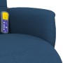 Relax-Massagesessel mit Fußstütze aus blauem Stoff von , Sessel - Ref: Foro24-356580, Preis: 220,34 €, Rabatt: %