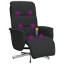 Relax-Massagesessel mit Fußstütze aus schwarzem Stoff von , Sessel - Ref: Foro24-356575, Preis: 194,99 €, Rabatt: %