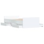 White bed frame with headboard and footboard 90x200 cm by , Beds and slatted bases - Ref: Foro24-3203803, Price: 184,99 €, Di...