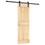 Puerta corredera con herrajes madera maciza de pino 70x210 cm de , Puertas - Ref: Foro24-3202986, Precio: 168,20 €, Descuento: %