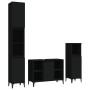 Black plywood 3-piece bathroom furniture set by , Bathroom furniture - Ref: Foro24-3185622, Price: 221,99 €, Discount: %