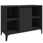 Black plywood 3-piece bathroom furniture set by , Bathroom furniture - Ref: Foro24-3185622, Price: 221,99 €, Discount: %