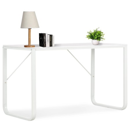 White computer desk 120x60x73 cm by , Desks - Ref: Foro24-20250, Price: 109,86 €, Discount: %