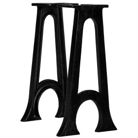 Bench legs arched A-shaped base cast iron2 pcs by vidaXL, Table legs - Ref: Foro24-245431, Price: 99,99 €, Discount: %