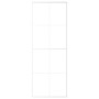 Puerta corredera ESG vidrio y aluminio blanca 76x205 cm de , Puertas para el hogar - Ref: Foro24-151669, Precio: 190,36 €, De...