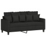 Sofagarnitur mit Kissen 3-teilig aus schwarzem Stoff von , Sofas - Ref: Foro24-3201660, Preis: 524,58 €, Rabatt: %