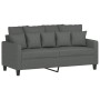 Sofa set with cushions 3 pieces dark gray fabric by , Sofas - Ref: Foro24-3201657, Price: 526,60 €, Discount: %