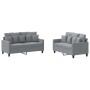 Sofa set with cushions 2 pieces light gray fabric by , Sofas - Ref: Foro24-3201648, Price: 464,70 €, Discount: %