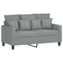 Sofa set with cushions 2 pieces light gray fabric by , Sofas - Ref: Foro24-3201648, Price: 464,70 €, Discount: %