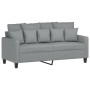 Sofa set with cushions 2 pieces light gray fabric by , Sofas - Ref: Foro24-3201648, Price: 464,70 €, Discount: %