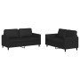 2-piece black synthetic leather sofa set with cushions by , Sofas - Ref: Foro24-3201750, Price: 472,24 €, Discount: %