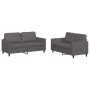 Gray synthetic leather 2-piece sofa set with cushions by , Sofas - Ref: Foro24-3201752, Price: 483,64 €, Discount: %