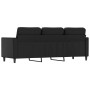 Sofá de 3 plazas de cuero sintético negro 180 cm de , Sofás - Ref: Foro24-359338, Precio: 323,40 €, Descuento: %