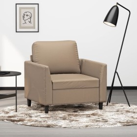 Sillón cuero sintético color capuchino 60 cm de , Sofás - Ref: Foro24-359327, Precio: 183,70 €, Descuento: %