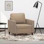 Sillón cuero sintético color capuchino 60 cm de , Sofás - Ref: Foro24-359327, Precio: 163,99 €, Descuento: %