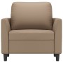 Sillón cuero sintético color capuchino 60 cm de , Sofás - Ref: Foro24-359327, Precio: 183,70 €, Descuento: %