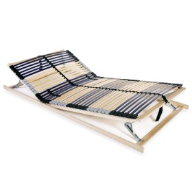 Slatted bed base with 42 slats 7 regions 140x200 cm by vidaXL, Beds and slatted bases - Ref: Foro24-246478, Price: 159,60 €, ...