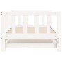 Trundle sofa bed solid white pine wood 80x200 cm by , Beds and slatted bases - Ref: Foro24-836160, Price: 179,61 €, Discount: %