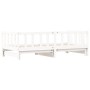 Trundle sofa bed solid white pine wood 80x200 cm by , Beds and slatted bases - Ref: Foro24-836160, Price: 179,61 €, Discount: %