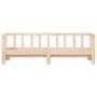 Sofá cama nido madera maciza de pino 90x190 cm de , Camas y somieres - Ref: Foro24-836162, Precio: 154,07 €, Descuento: %