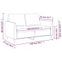 2-Sitzer-Sofa aus weinrotem Kunstleder, 120 cm von , Sofas - Ref: Foro24-359331, Preis: 249,27 €, Rabatt: %