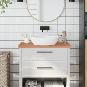 Encimera de baño madera maciza de haya 80x40x2,5 cm de , Encimeras - Ref: Foro24-356001, Precio: 52,20 €, Descuento: %