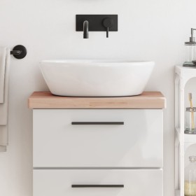 Solid beech wood bathroom countertop 60x40x4 cm by , Countertops - Ref: Foro24-355993, Price: 60,54 €, Discount: %