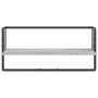 Sonoma gray wall shelf with bar 65x25x30 cm by , Shelves and shelves - Ref: Foro24-836291, Price: 20,92 €, Discount: %