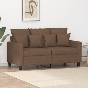 2-Sitzer-Sofa aus braunem Stoff, 120 cm von , Sofas - Ref: Foro24-359262, Preis: 229,04 €, Rabatt: %