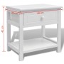 Mesitas de noche 2 unidades madera blanca de vidaXL, Mesitas de noche - Ref: Foro24-242871, Precio: 85,40 €, Descuento: %