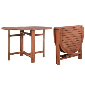 Mesa de jardín de madera de acacia maciza 120x70x74 cm de vidaXL, Mesas de jardín - Ref: Foro24-44019, Precio: 132,25 €, Desc...